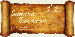 Sandra Busarac vizit kartica
